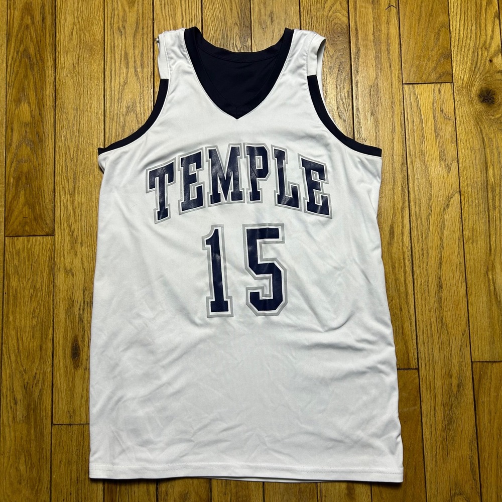 Holloway‎ Temple University Reversible Basketball Jersey 15 Mens M Navy White